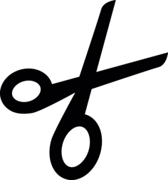 Open Scissors Svg Line Art, Free Vectors File